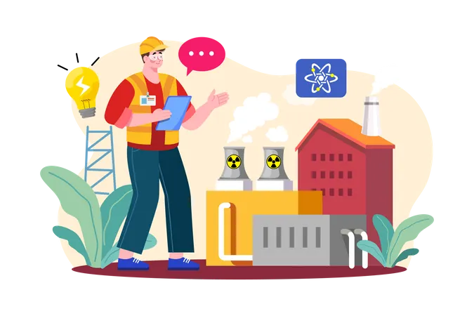 Nuclear engineer  Illustration