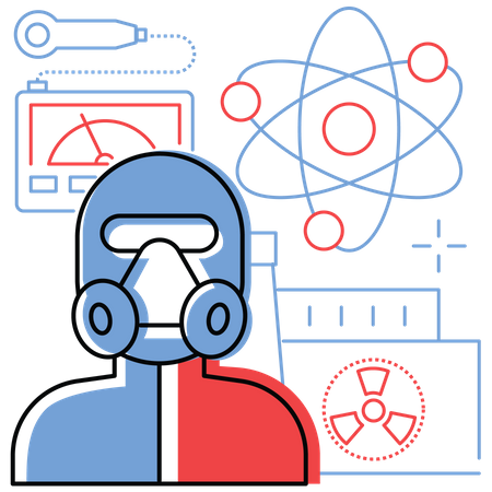 Nuclear plant  Illustration