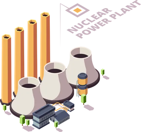 Nuclear power plant  Illustration