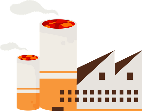 Nuclear power plant  Illustration