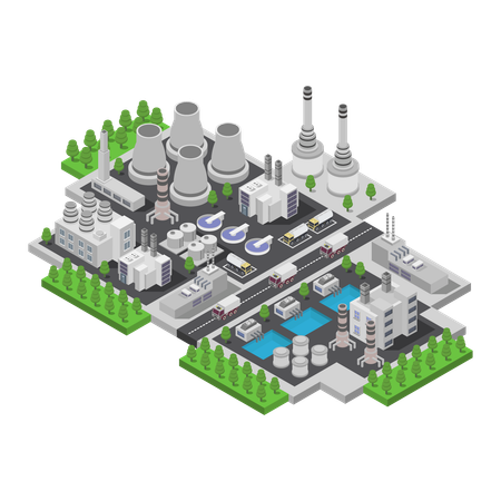 Nuclear power plant  Illustration