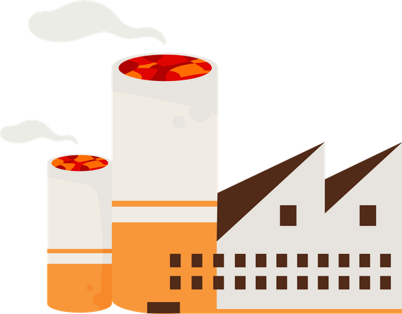 Nuclear power plant  Illustration