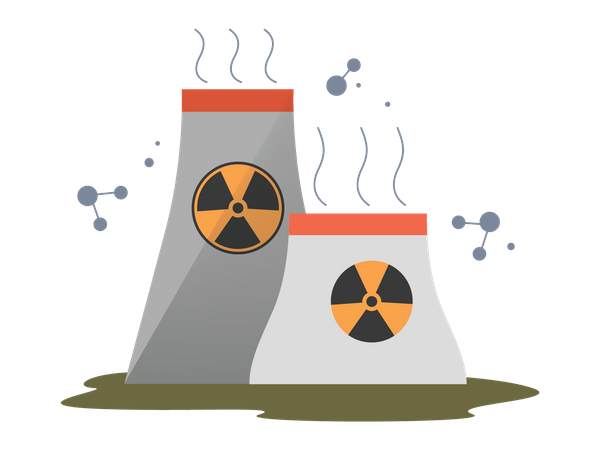 Nuclear power plant  Illustration