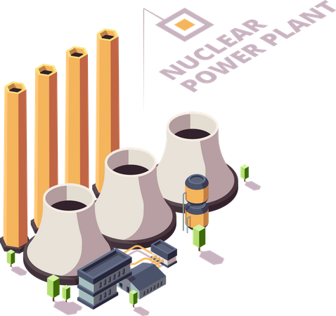 Nuclear power plant  Illustration
