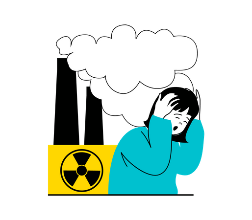Nuclear waste Illustration