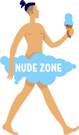 Nudist  Illustration