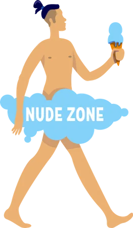 Nudist Illustration