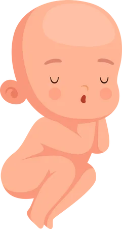 Infantil Recien Nacido Ninito Bebes Actividad Lindo Alegre Personaje Ilustración