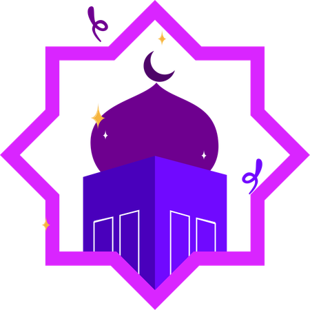 Nuit étoilée du Ramadan  Illustration