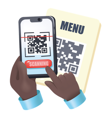 Analyse de code Qr  Illustration