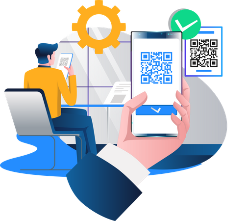 Scanner le code-barres de paiement  Illustration