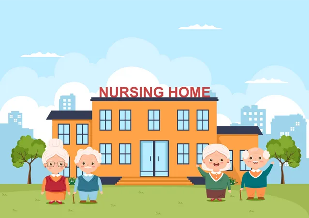 Nursing Home  Illustration