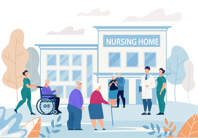 Nursing Home  Illustration