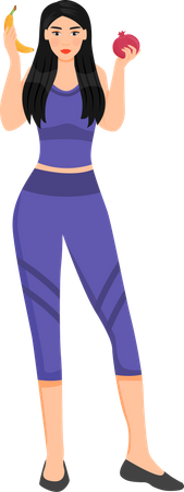 Nutricionista feminina  Ilustração