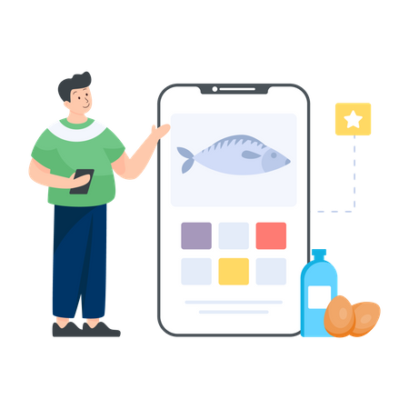 Nutrition App  Illustration