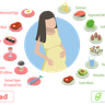 illustrations for eating during pregnancy