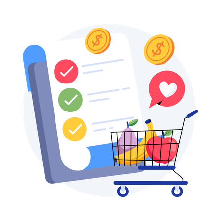 Nutrition Store  Illustration
