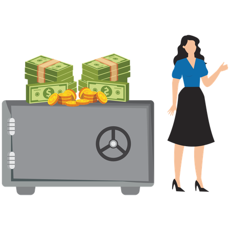 O planejamento financeiro cria segurança para o futuro  Ilustração