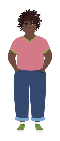 Obese Man  Illustration