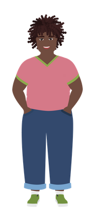 Obese Man  Illustration