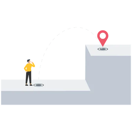 Objective and motivation to achieve goal  Illustration