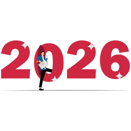 Objetivo de negocio de puesta en marcha en 2026  Ilustración