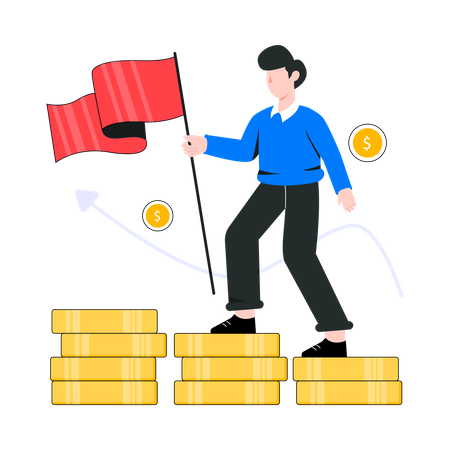 Meta financiera  Ilustración