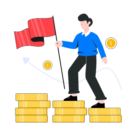 Meta financiera  Ilustración