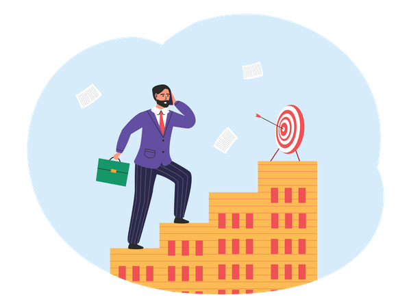 Objetivo empresarial  Ilustración