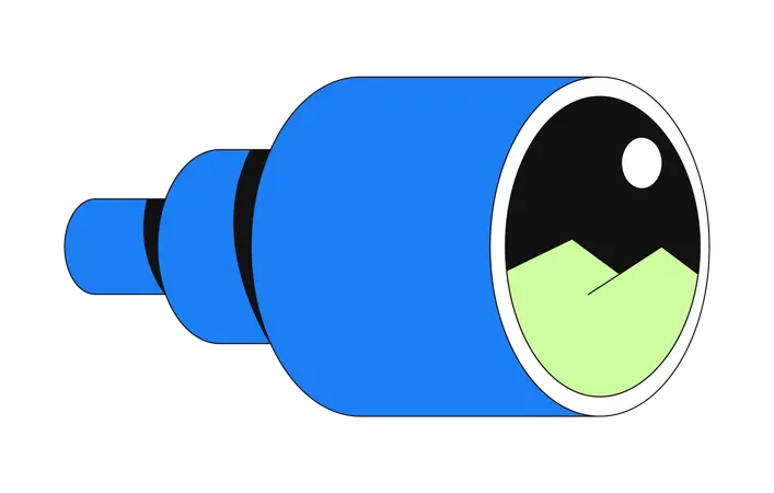 Observation au télescope  Illustration
