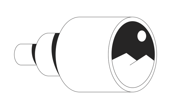 Observation au télescope  Illustration