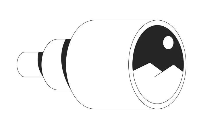 Observation au télescope  Illustration