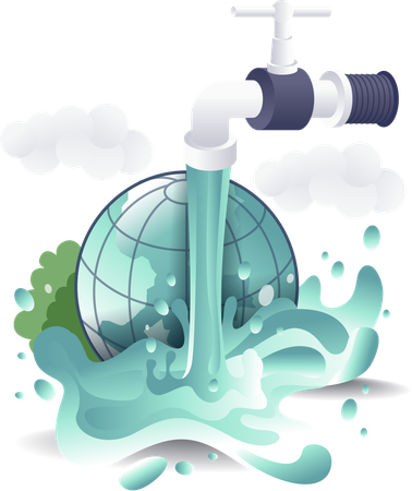 Observing World Water Day  Illustration