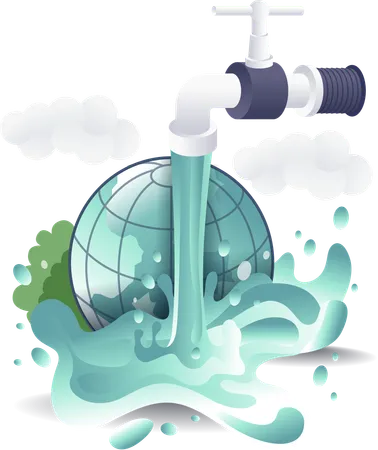 Observing World Water Day  Illustration