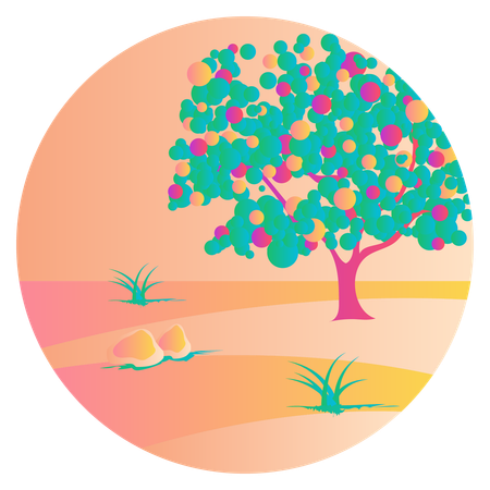 Obstbaum  Illustration