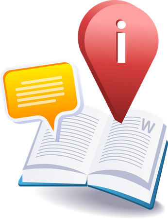 Obtenez beaucoup d'informations en lisant des livres  Illustration