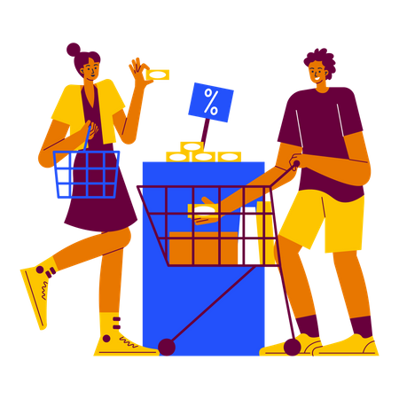Obtenir des articles à prix réduit  Illustration