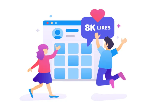 Obtenir plus de likes  Illustration