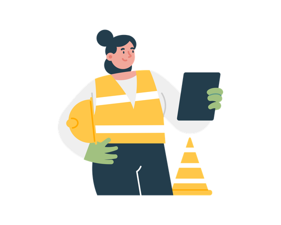 Occupational safety and health inspection  Illustration
