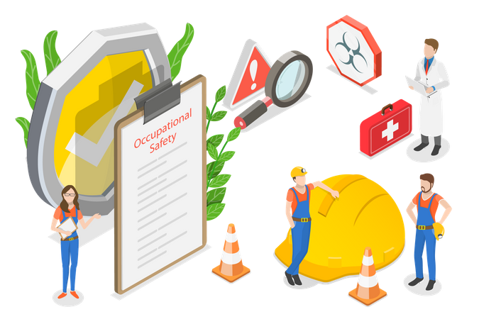 Occupational Safety  Illustration