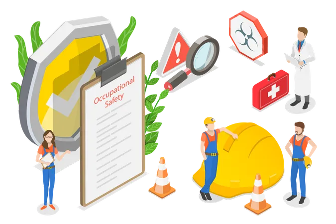 Occupational Safety  Illustration