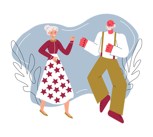 Ocio y actividad en edad de jubilación  Ilustración