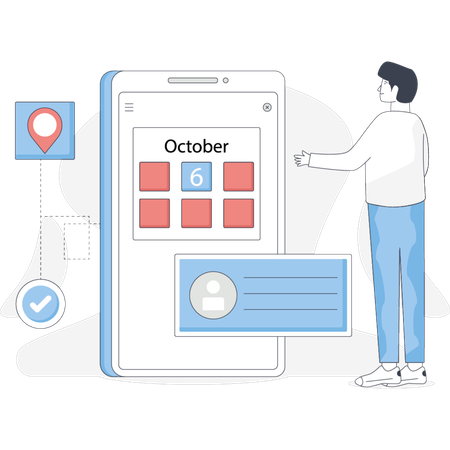 October highlighted as the month of the year emphasizing its significance in the calendar  Illustration