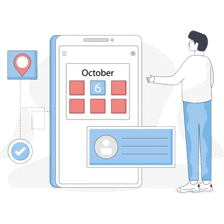 October highlighted as the month of the year emphasizing its significance in the calendar  Illustration
