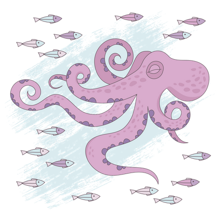 OCTOPUS DREAM Underwater  Illustration