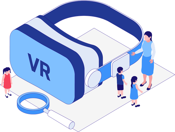 Óculos de realidade virtual  Ilustração