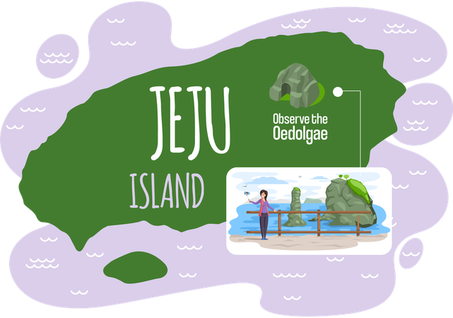 Oedolgae famous landmark  Illustration