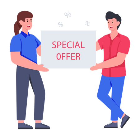 Oferta de compras  Ilustración