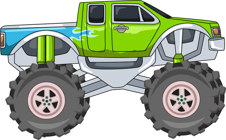 Off-road big truck  Illustration