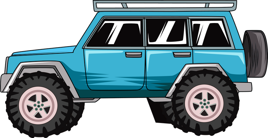 Off-road car  Illustration